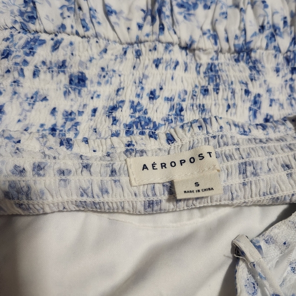 Aeropostale Lace Trimmed Fit & Flare Ditsy Floral Cottagecore Dress Size Small - Picture 9 of 9